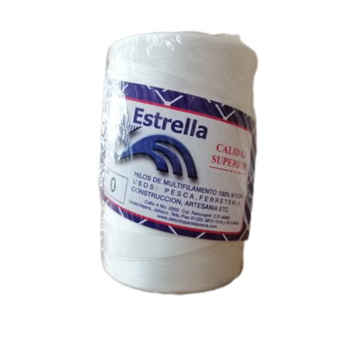 PIOLA MULTIFILAMENTO ESTRELLA 250GRS BCO