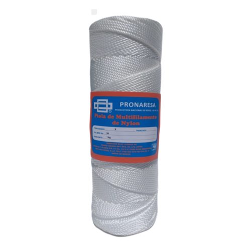 PIOLA MULTIFILAMENTO NYLON BLANCA PRONARESA 54x1 KG