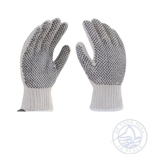 GUANTES DE ALGODON CON PUNTOS DE PVC